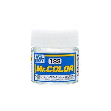 Mr Hobby (Gunze) C183 Mr Color Semi Gloss Super Clear Grey Tone Lacquer Paint 10ml